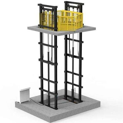 Mua 2 - 5 tấn Đường sắt hai hướng dẫn hàng hóa nâng nền tảng Thang máy vận chuyển hàng hóa công nghiệp online manufacture