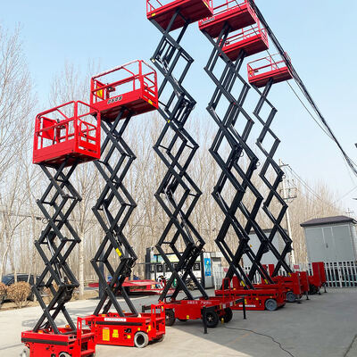 Mua 10m 12m 320kg Mobile Lifter tự động Hydraulic Scissor Lift sản xuất trực tuyến
