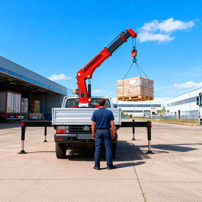 Mua 4 tấn xe tải nhỏ gập thép cẩu gắn cho xe tải mini pickup sản xuất trực tuyến