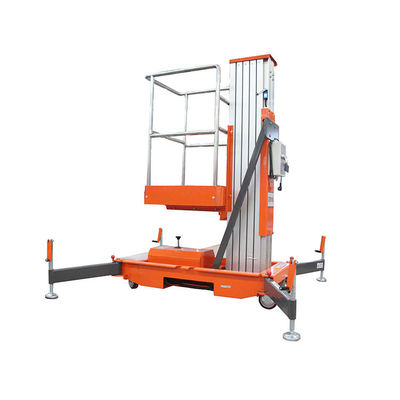 Trách nhiệm 150kg Đàn máy nâng đơn nhôm hợp kim nền tảng hàng không màu cam
