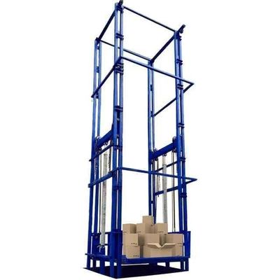 7m cao kho hàng hóa thang máy hai đường sắt Mini hàng hóa thang máy