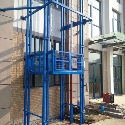 Thang máy vận tải hàng hóa công nghiệp ngoài trời thang máy 9m