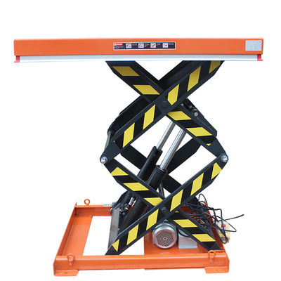 1000kgs Hydraulic Scissor Lift Table Orange Heavy Duty Scissor Lift