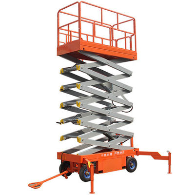 500KG Mobile Platform Lift 9m Scissor Lift cho công việc trên không bên ngoài tòa nhà