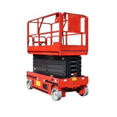 10m 12m 320kg Điện tự động kéo thang máy di động hoạt động trên không người đàn ông nâng nền tảng