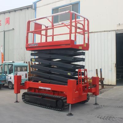 Crawler Mobile Scissor Lift 4m 6m 8m Điện tất cả các địa hình Scissor Lift Platform