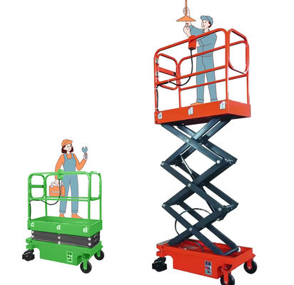 230kg 14m Nền tảng làm việc ở độ cao cao Nền tảng nâng kéo tự động