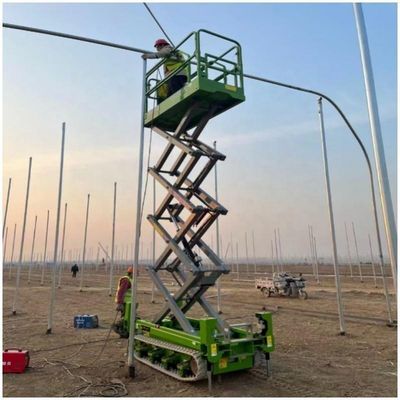 Thang máy kéo theo dõi điện 8m 10m 450kg Thang máy thủy lực di động