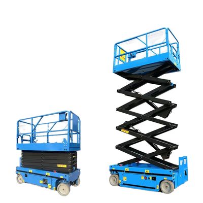 Xe nâng cắt kéo tự hành 8m, tải trọng 230KG, Sàn nâng điện