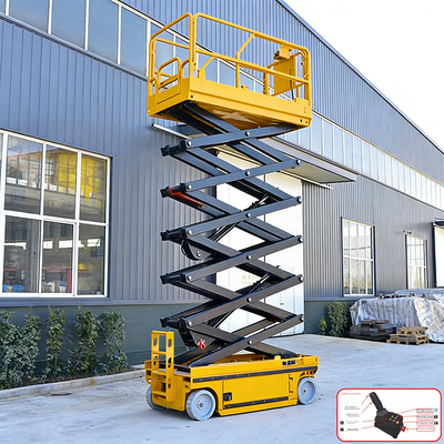 Máy nâng kéo điện 8m Nâng công việc nền tảng cho việc sử dụng kho