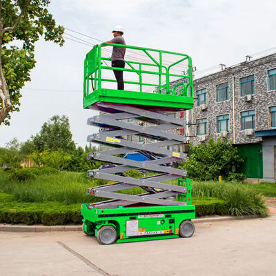 Thang máy cắt kéo bằng điện Nền tảng nâng thủy lực trên không Cherry Picker Lifter