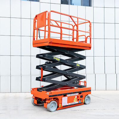 CE 4m 6m 8m Nền tảng nâng điện nhỏ bằng điện Máy nâng cắt kéo di động