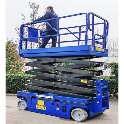Bệ nâng cắt kéo di động 4 - 14m Thang máy cắt kéo điện