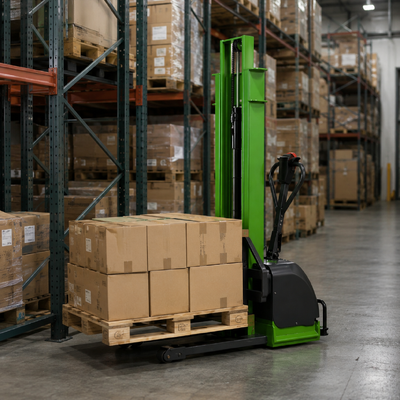 Xe nâng pallet tự nạp liệu tự hành 1500kg 1.6m