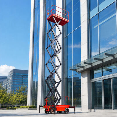 6m 10m 500kg Máy nâng cắt kéo di động Nền tảng nâng thủy lực trên không
