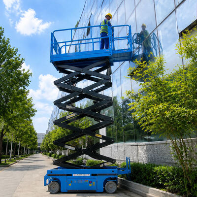 10m 12m Mobile Man Lift Platform Electric Hydraulic Self-Propelled Scissor Lift