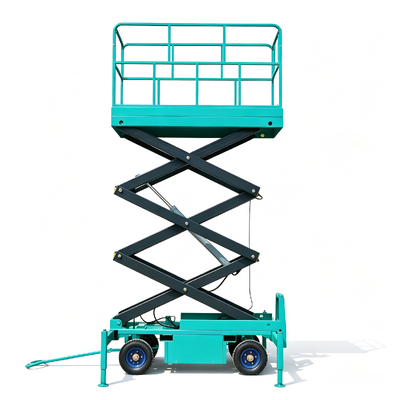 Bàn nâng thủy lực di động dạng cắt kéo tải trọng 0.5 tấn, sàn làm việc trên không