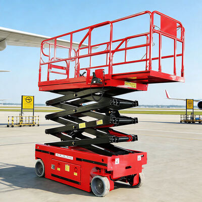 Thang máy cắt kéo công suất 10m 320kg tự hành Bệ nâng thủy lực điện
