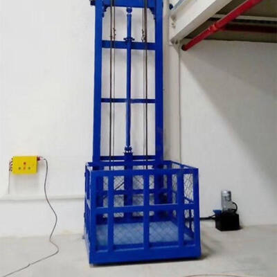 Thang máy chở hàng thủy lực treo tường thẳng đứng cho kho